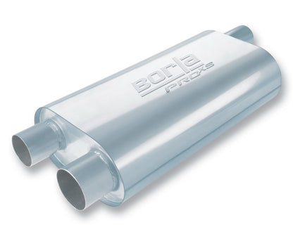 Borla Universal Oval Transverse Single 3in Inlet/2.5in Outlet 19in x 10.25in x 5.5in Turbo Muffler 40474 40474 Photo - Primary