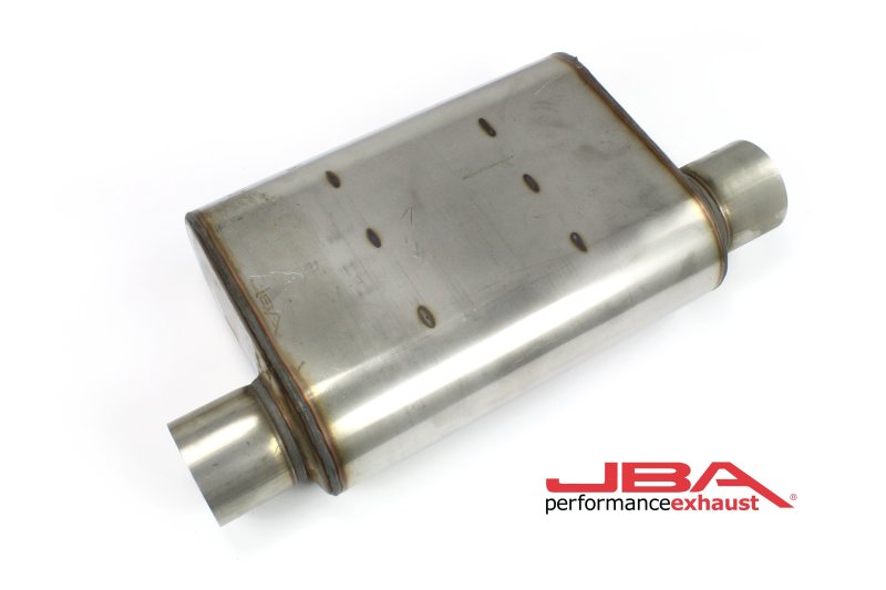 JBA Universal Chambered Style 304SS Muffler 13x9.75x4in 3in In/Out Dia Offset/Offset (Same Side) 40-301301 40-301301 Photo - Primary