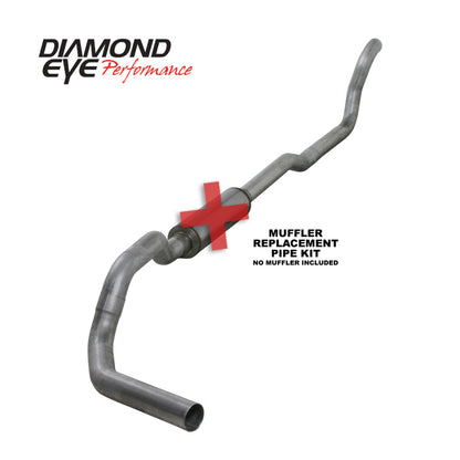Diamond Eye Performance Diamond Eye KIT 4in TB MFLR RPLCMENT PIPE SGL AL: 2-WHEEL DRIVE ONLY 89-93 DODGE CUMMINS 5.9L K4209A-RP K4209A-RP Photo - Primary