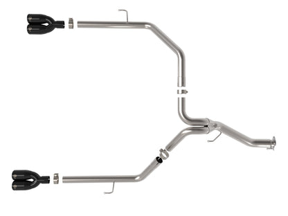 aFe Vulcan Series 3in 304SS DPF-Back 21 Jeep Gladiator V6-3.0L (td) Dual Black Tip 49-38095-B 49-38095-B Photo - Unmounted