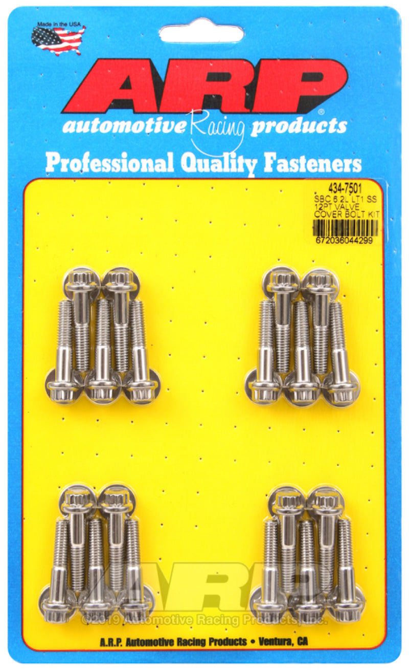 ARP SB Chevy 6.2L LT1 SS 12pt Valve Cover Bolt Kit 434-7501 Photo - Primary