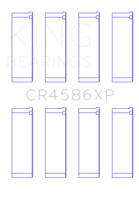 King Bearings Connecting Rod Bearings, MITSUBISHI 4B11T (set of 4 pairs) CR4586XP Photo - Primary