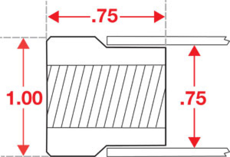 SPC Performance Weld In Bung RH Thread 1/5in x 20 15300