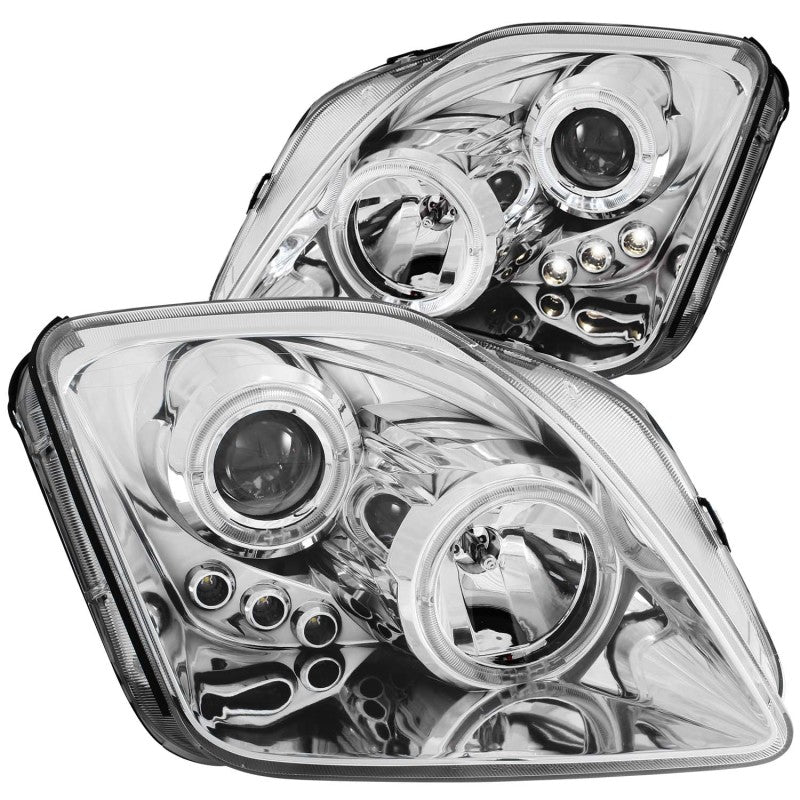 Anzo 1997-2001 Honda Prelude Projector Headlights w/ Halo Chrome w/ LED 121342 Photo - Primary