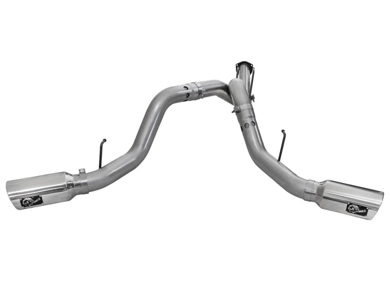 aFe  POWER 49-43065-P Large Bore-HD 4" 409 SS DPF-Back Exhaust System 49-43065-P Photo - Unmounted