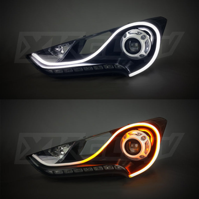 XKGLOW XK Glow 24inch - 2pc Sequential Switchback LED Strip Kit DRL Turnsignal for Headlights XK043001-24 XK043001-24 User 1