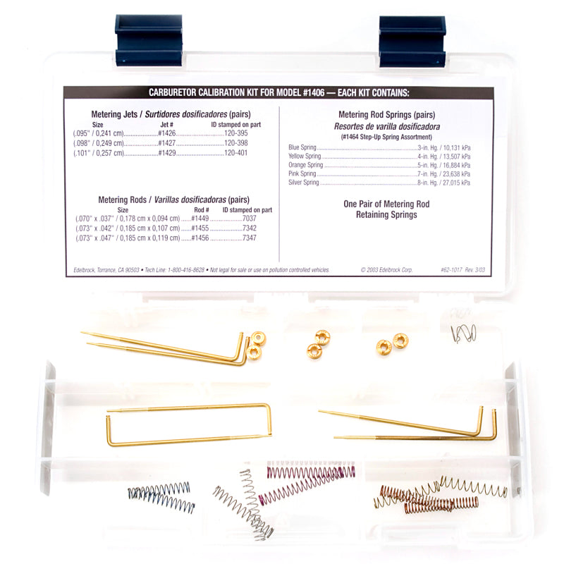 Edelbrock Jet / Rod Kit For 1406 1487 Photo - out of package