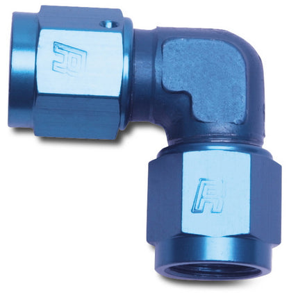 Russell 90° Female AN To Female AN Low Profile (Blue Finish) 614506 Photo - Primary