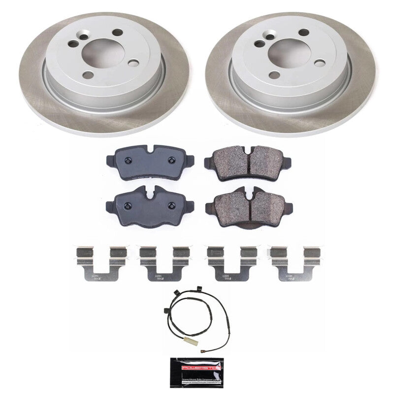 PowerStop Power Stop 11-15 Mini Cooper Rear Semi-Coated Rotor Kit SC6331 SC6331 Photo - Primary