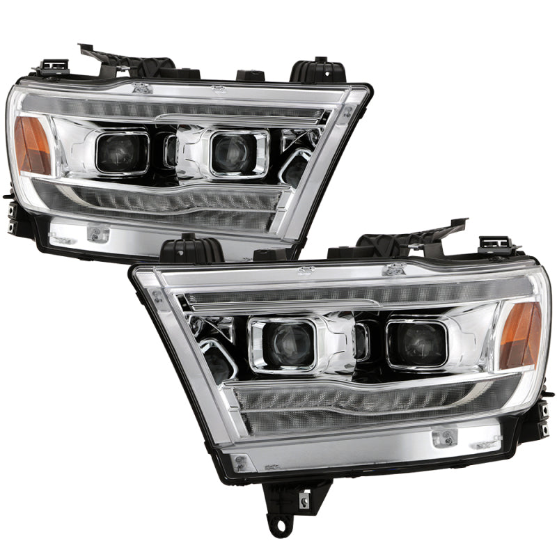 SPYDER Dodge Ram 19-20 Halogen Model Only Projector Headlights Chrome PRO-YD-DR19HALAP-SEQ-C 5087638 5087638 Photo - Primary