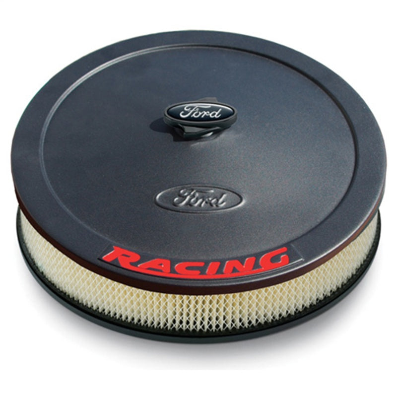 Ford Racing Air Cleaner Kit - Black Crinkle Finish w/ Red Emblem 302-352 302-352 Photo - Primary