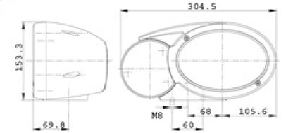 Hella Headlamp Es/Us Fapo Bl Li 0Grm8 Mg 1Eb 996167191 996167191 Technical Drawing