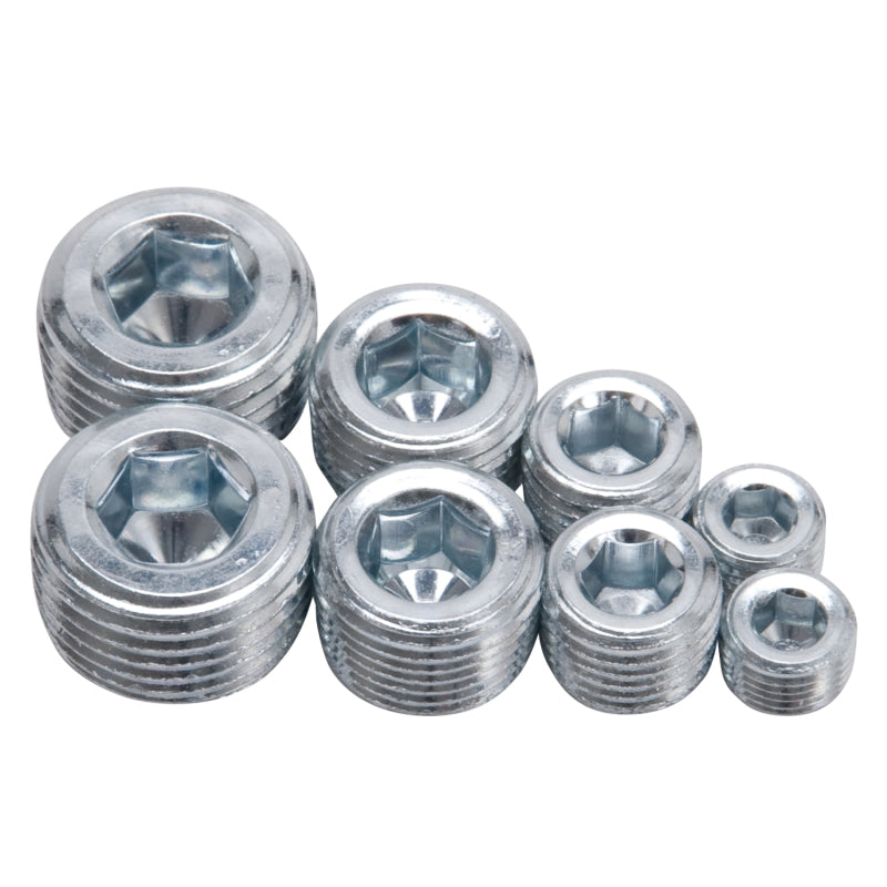 Edelbrock Socket Head Pipe Plugs in Anodized Finish, 1/8", 1/4" 3/8", 1/2", NPT 8052 Photo - Primary