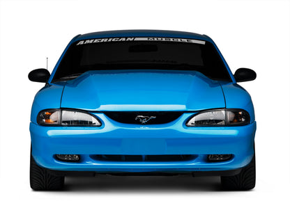 Raxiom 94-98 Mustang Axial Series Cobra Style Headlights- Black Housing (Clear Lens) 49050 49050 Photo - Close Up