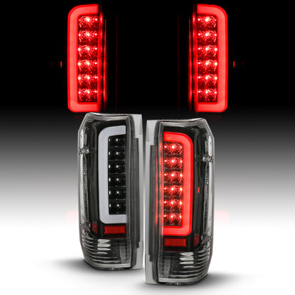 ANZO 1987-1996 Ford F-150 LED Taillights Black Housing Clear Lens (Pair) 311350 311350 User 5