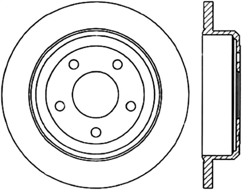 Stoptech ST Slotted Sport Brake Rotors Brakes, Rotors & Pads Brake Rotors - Slotted main image