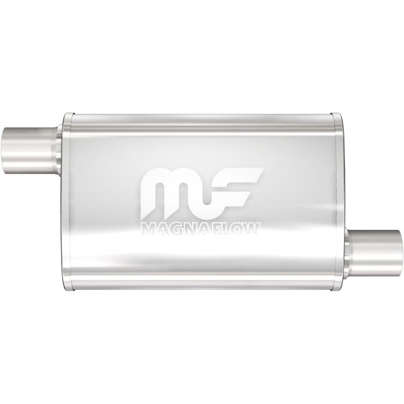 MagnaFlow 3.5" X 7" Oval Offset/Offset Straight Through Performance Muffler 11132 Photo - Primary