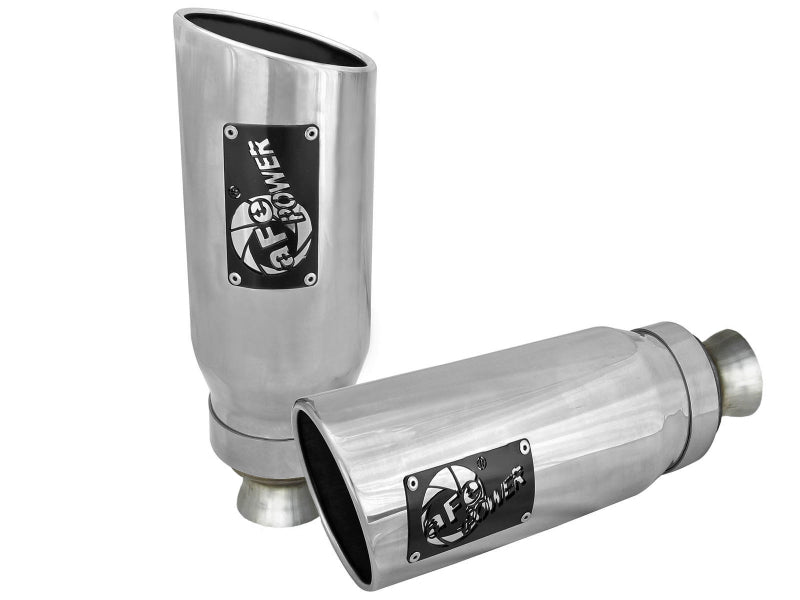 aFe MACH Force-XP 4-1/2in Steel OE Replacement Exhaust Tips - 2021+ Dodge Ram (5.7L V8) - Polished 49C42073-P 49C42073-P Photo - Primary