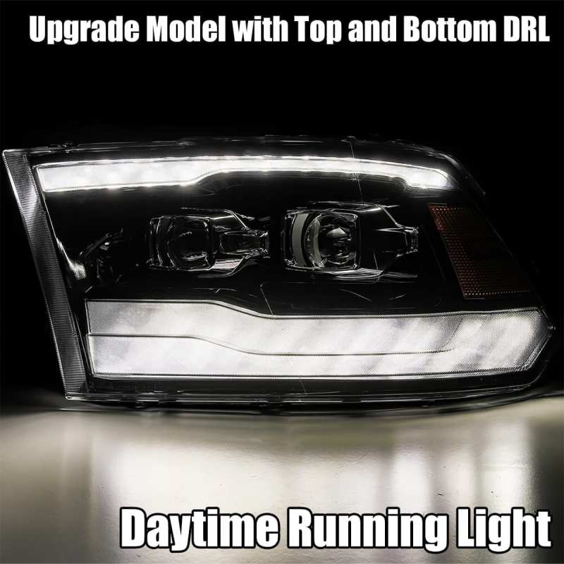 AlphaRex 09-18 Dodge Ram 1500HD LUXX LED Proj Headlights Plnk Style Blk w/Activ Light/Seq Signal/DRL 880539 880539 User 2