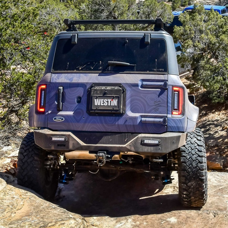 Westin 21-23 Ford Bronco (Excl. Bronco Sport) Pro-Series Rear Bumper - Textured Black 58-421255 58-421255 Photo - lifestyle view