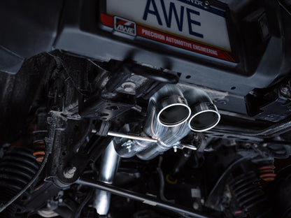 AWE Tuning 22-24 Ford Bronco Raptor 4WD Dual BashGuards Cat-Back SwitchPath Exhaust (No Tips) 3025-31327 3025-31327 Photo - Mounted