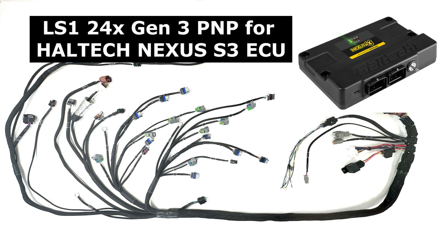 Wiring Specialties LS1 Harness PRO Series Haltech NEXUS S3 ECU - WRS-PROLS1-HAL-S3-UNI