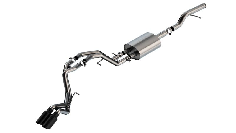Borla 21-22 Chevrolet Tahoe 5.3L V8 AT 2/4WD Touring Cat-Back Exhaust (Black Chrome) 140854BC 140854BC Photo - Primary