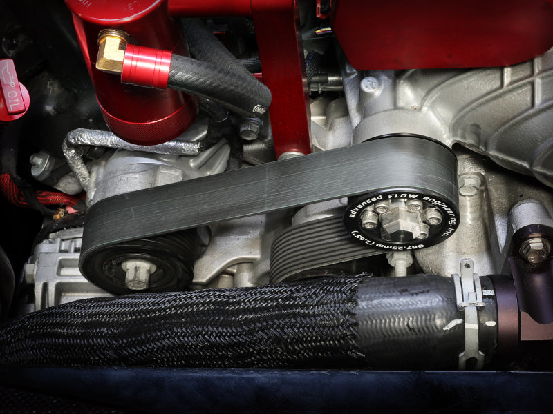 aFe POWER Supercharger Power Pulley 2.65in Fits aFe Pulley Kits for Hellcat Supercharger 79-10008P 79-10008P Photo - Mounted