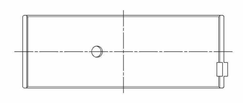 ACL Ford 144ci / 170ci / 188ci Standard Size High Performance w/ Extra Oil Clearance Rod Bearing Set 6B2150HX-STD 6B2150HX-STD Technical Drawing