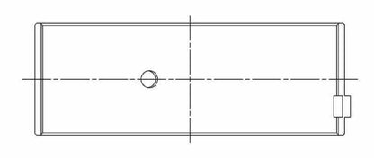 ACL Ford 144ci / 170ci / 188ci Standard Size High Performance w/ Extra Oil Clearance Rod Bearing Set 6B2150HX-STD 6B2150HX-STD Technical Drawing