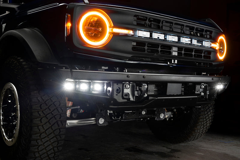 ORACLE Lighting 21-22 Ford Bronco Triple LED Fog Light Kit for Steel Bumper - White 5890-001 5890-001 Photo - lifestyle view