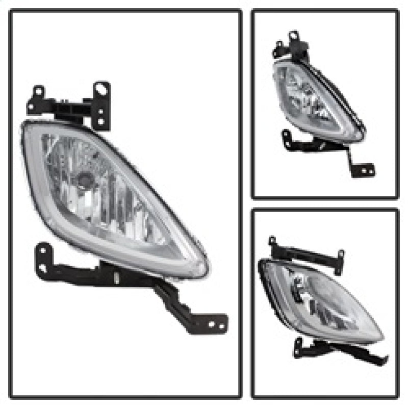 Spyder Hyundai Elantra 2011-2013 OE Style Fog Lights W/Switch Clear FL-HYE2011-C 5079909 5079909 Photo - Unmounted