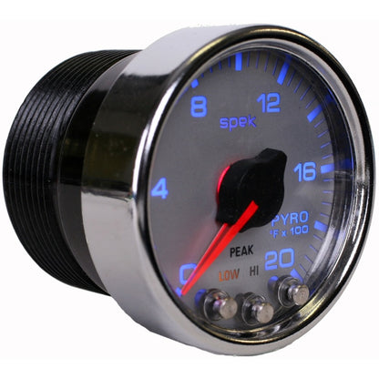 Autometer Gauge, Pyro. (EGT), 2 1/16", 2000 deg. F, Stepper Motor W/Peak & Warn P31021 User 3