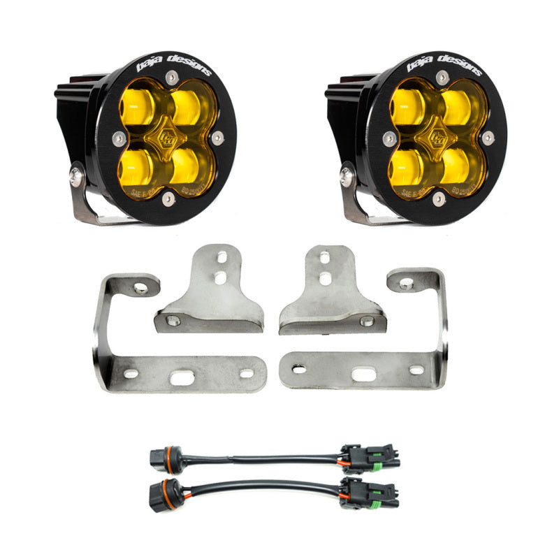 Baja Designs 2018+ Wrangler JL Rubicon Sport Fog Light Pocket Kit - Amber 447722 447722 User 1
