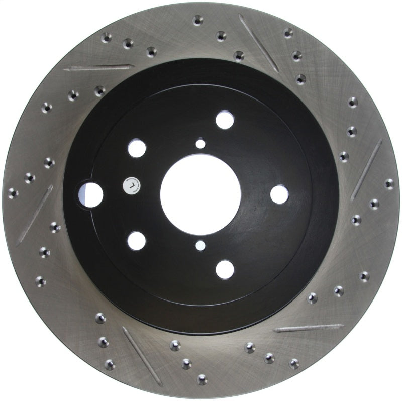 StopTech Sport Drilled/Slotted Brake Rotor; Rear Left 127.47030L Photo - Primary