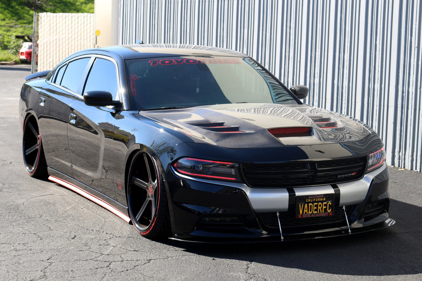 APR Dodge Charger RT/ SXT Carbon Fiber Front Wind Splitter 2015 - 2018