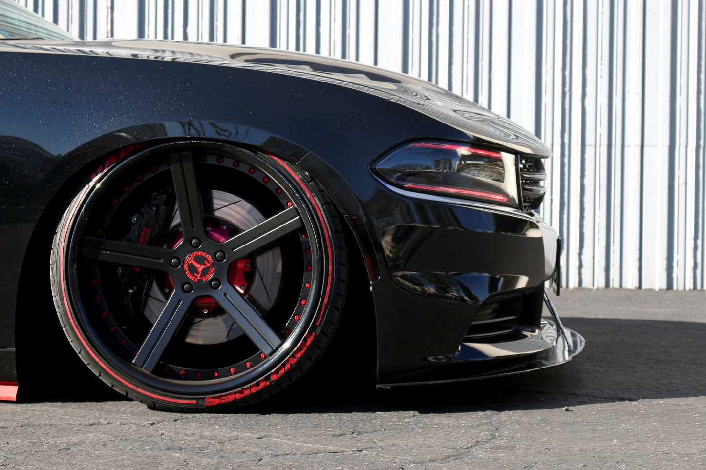 APR Dodge Charger RT/ SXT Carbon Fiber Front Wind Splitter 2015 - 2018