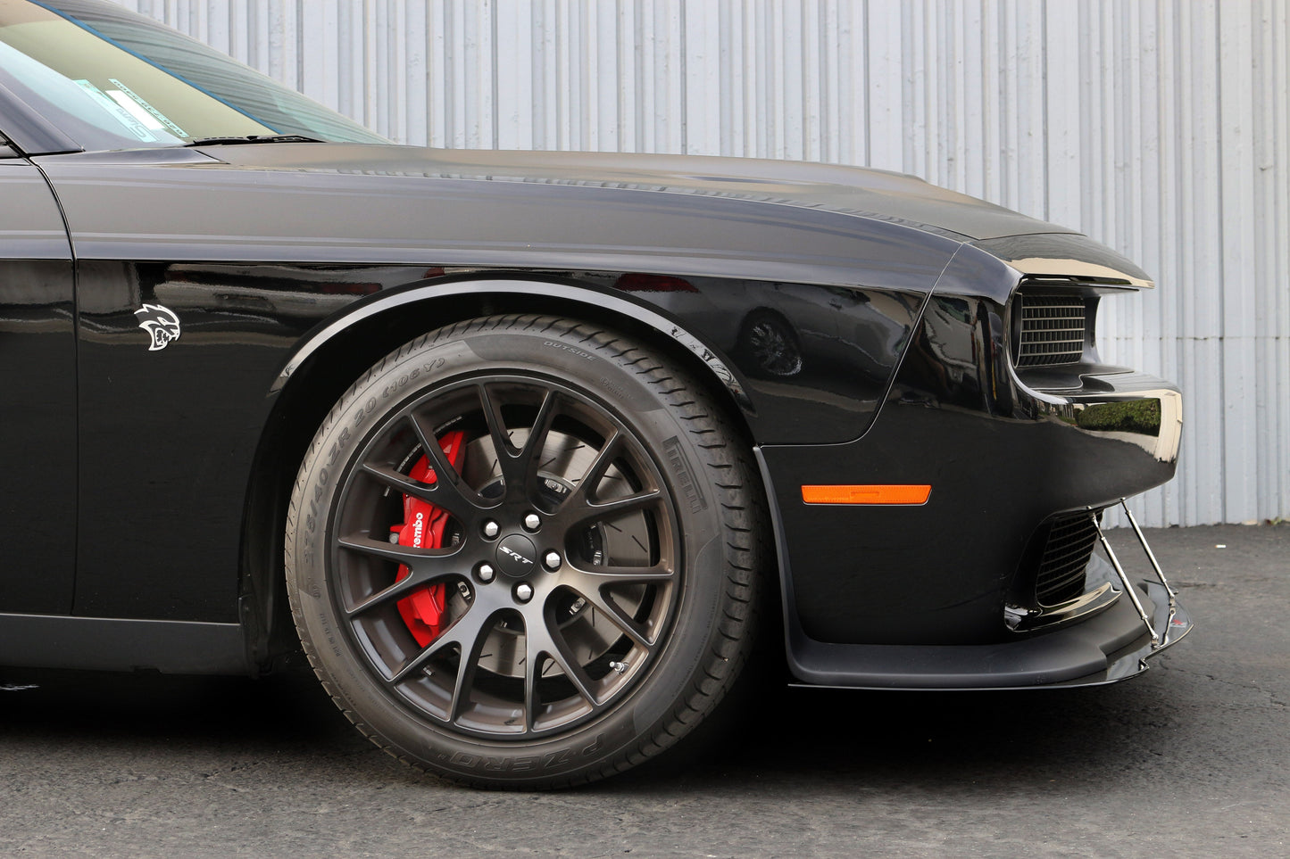 APR Dodge Challenger Hellcat Carbon Fiber Front Wind Splitter 2015 - 2023