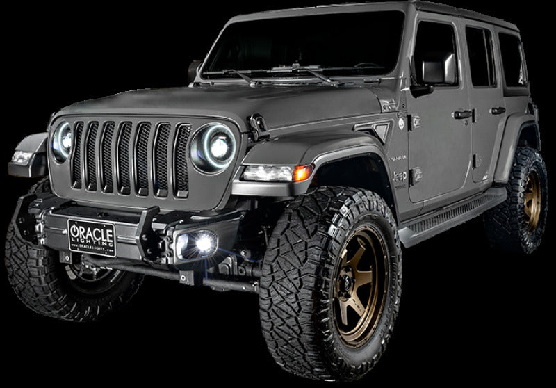 ORACLE Lighting Oracle Jeep Wrangler JL/Gladiator JT Sport High Performance W LED Fog Lights - Red 5847-003 5847-003 Photo - Mounted