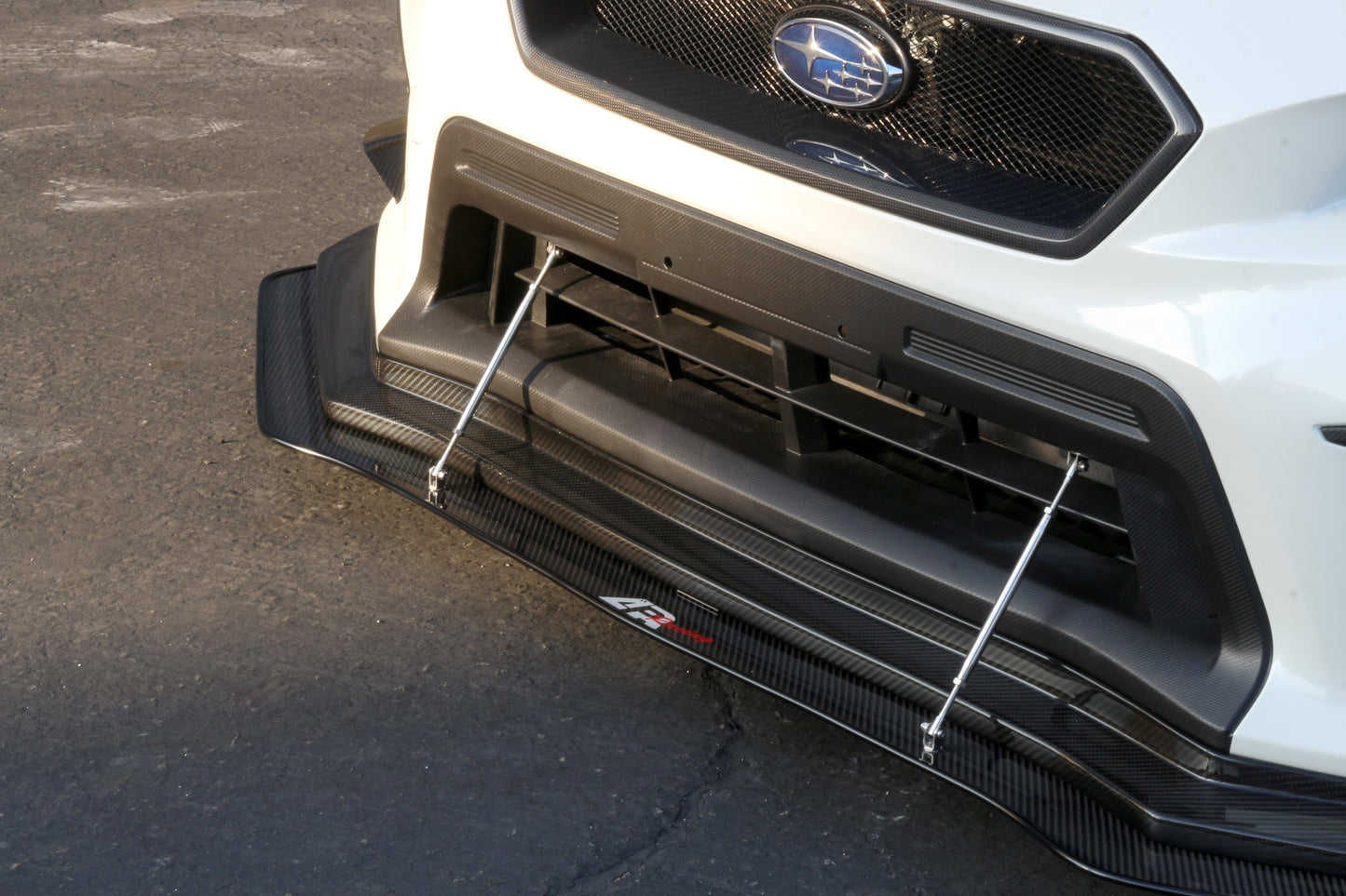 APR Subaru WRX/ STI Carbon Fiber Wind Splitter w/ Rods 2018-2021 (APR Performance Lip)