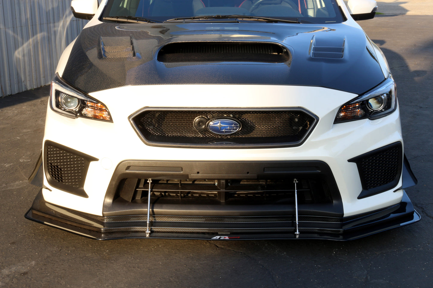 APR Subaru WRX/ STI Carbon Fiber Wind Splitter w/ Rods 2018-2021 (APR Performance Lip)