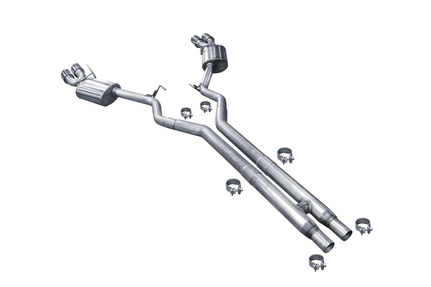 ARH 6 Gen Mustang Quad Tip Catback