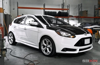 Seibon 12-13 Ford Focus RS-Style Carbon Fiber Hood HD1213FDFO-RS HD1213FDFO-RS Photo - Primary