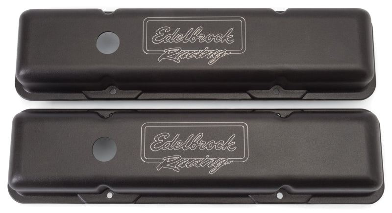 Edelbrock Valve Cover, Victor Series, Chevrolet, 1959-1986 262-400 CID V8, Low 41713 Photo - Primary