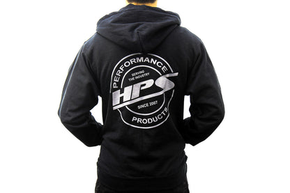 HPS Performance Products 2022 Round Logo Zip-Up Hoodie, Black