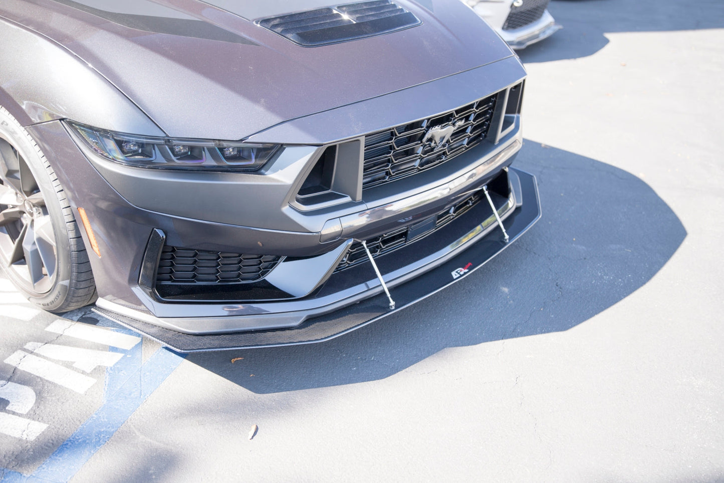 APR Ford Mustang Carbon Fiber Dark Horse Base Front Wind Splitter 2024 - 2024