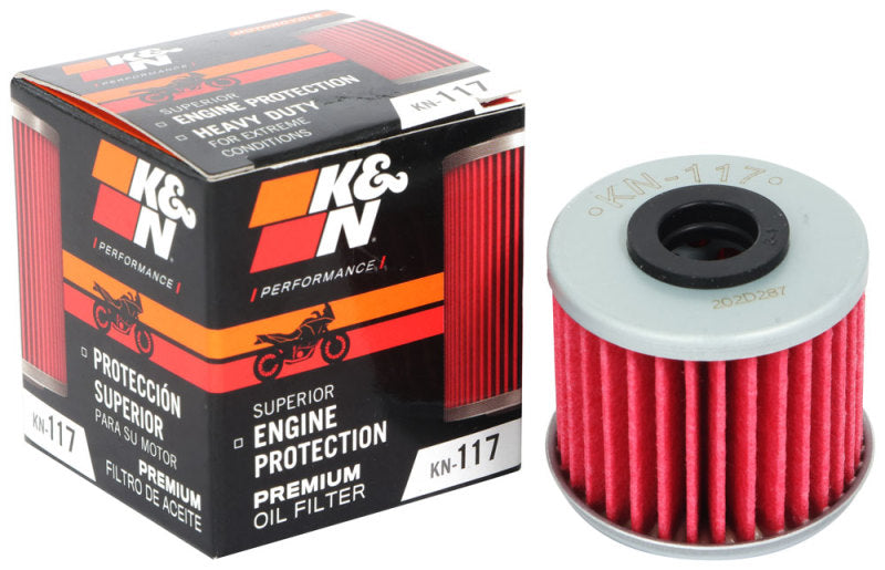 K&N Engineering K&N Honda 1.58in OD 0.42in ID 1.4in Height Cartridge Oil Filter KN-117 KN-117 Photo - out of package