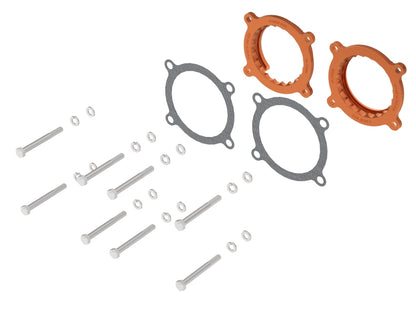 aFe 2024 Ford Mustang GT/ 2024 Ford Mustang Dark Horse V8 5.0L Silver Bullet Throttle Body Spacer 46-33026N 46-33026N Photo - Unmounted
