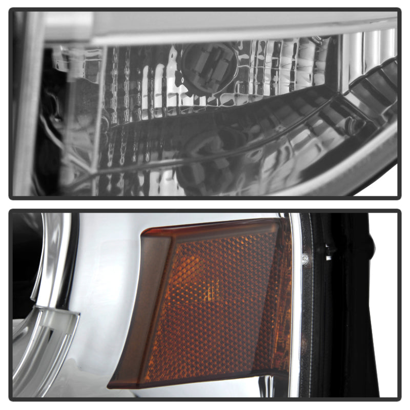 Spyder Ford Expedition 07-13 Projector Headlights Light Tube DRL Chrm PRO-YD-FE07-LTDRL-C 5079510 5079510 User 1