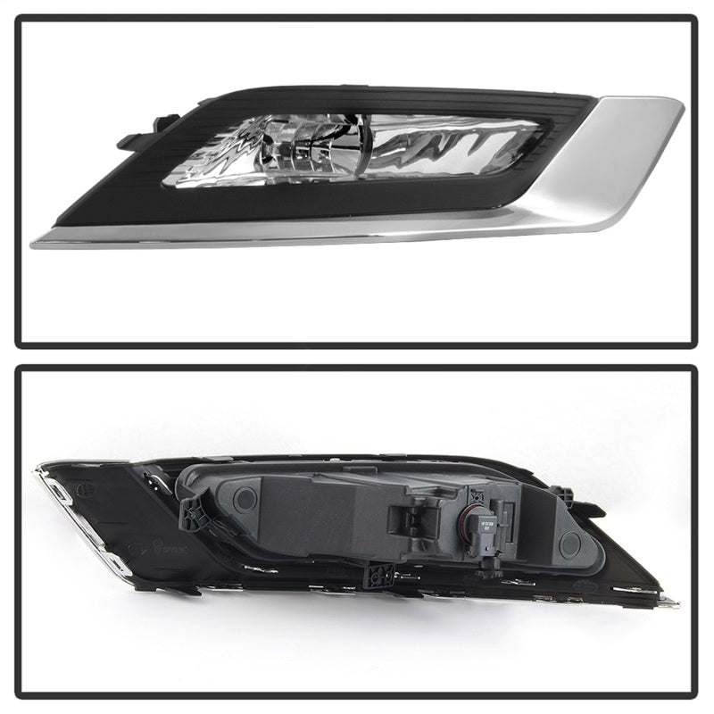 Spyder 17-18 Ford Fusion OEM Fog Lights w/ Switch & Cover - Clear (FL-FFUS17-C) 5085405 5085405 Photo - Unmounted